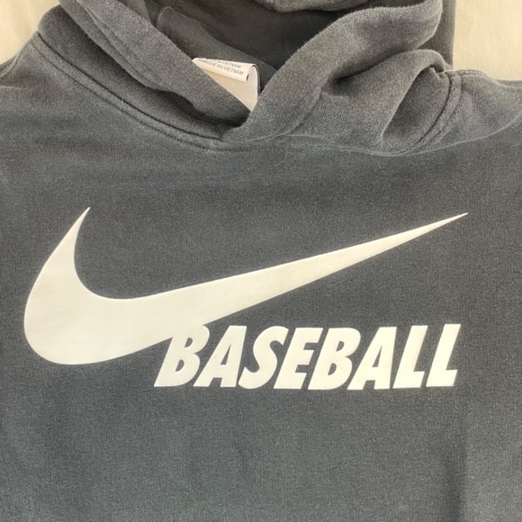Nike Baseball Hoodie Black White Youth Size Medium - Picture 8 of 11